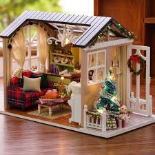 DIY miniatur pajangan rumah 8009 holidays time