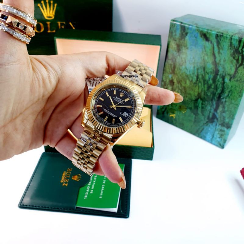 JAM TANGAN PRIA ROLEX GOLD DATEJUST FULLSET SEMI SUPER