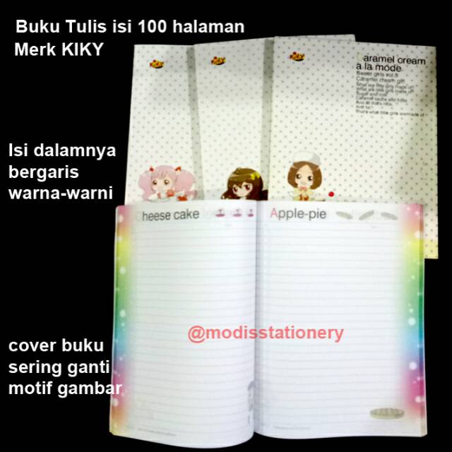 

Buku tulis kiky 100 lembar