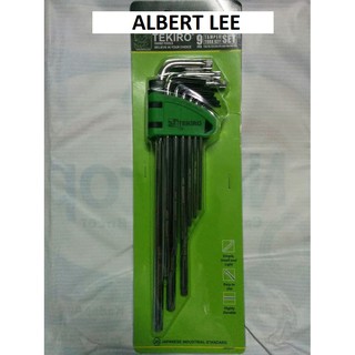 KUNCI L SET BINTANG 9 PCS LUBANG TEKIRO TAMPER TORX KEY