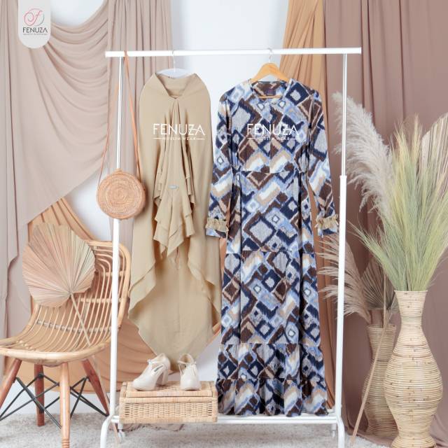 Gamis Syari NIEVA by Fenuza / Dress Muslim Busui Cantik