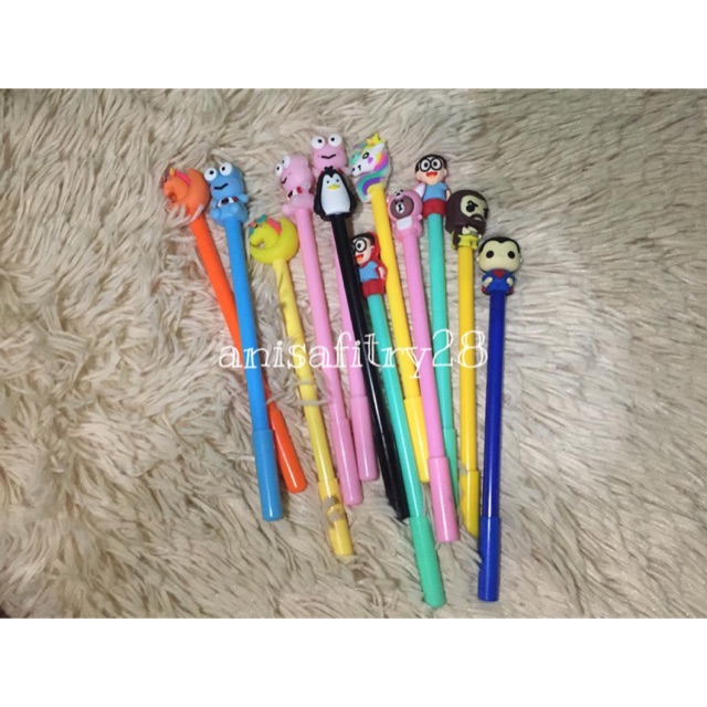 

pulpen kepala 12 pcs campur murah