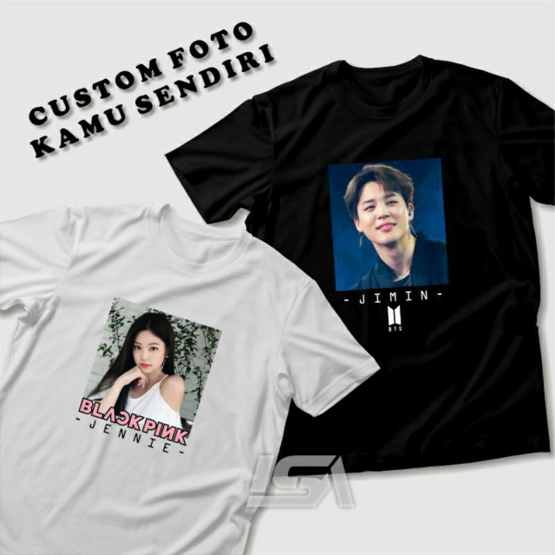 kaos custom sablon satuan desain sendiri