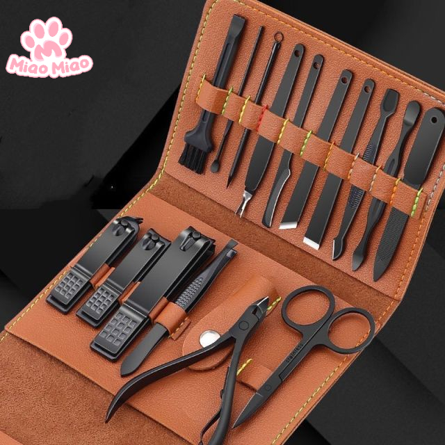 Gunting Kuku Premium Set 19 in 1 Manicure Set 19 in 1 Perawatan Kuku