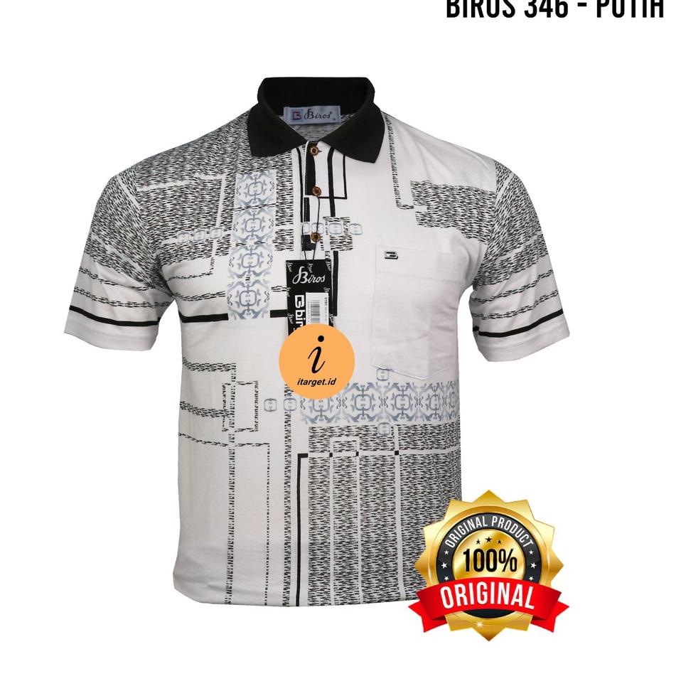 G15G Kaos Kerah Pria Biros Desain Unik Katun Halus 346 DTC