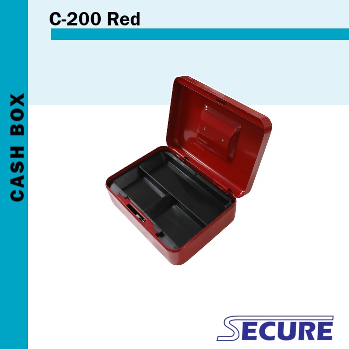 

Secure Cash Box C-200 Red
