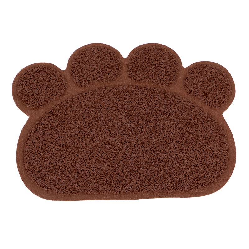 Zzz Tatakan PVC Bentuk Kaki Anjing Peliharaan Puppy Untuk Piring Mangkuk Makan Mat Wipe Cle