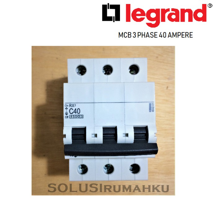 MCB 3 PHASE LEGRAND 40A / SIKRING 3 PAS 40 AMPERE / MCB 3P 40 A