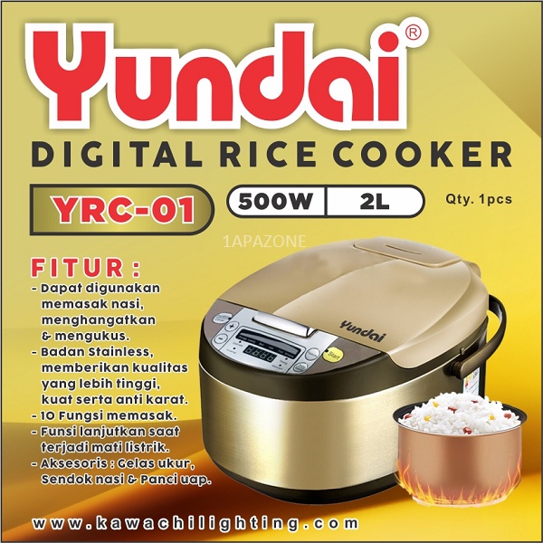 Rice Cooker Digital 2Liter (Penanak Nasi Digital) YUNDAI
