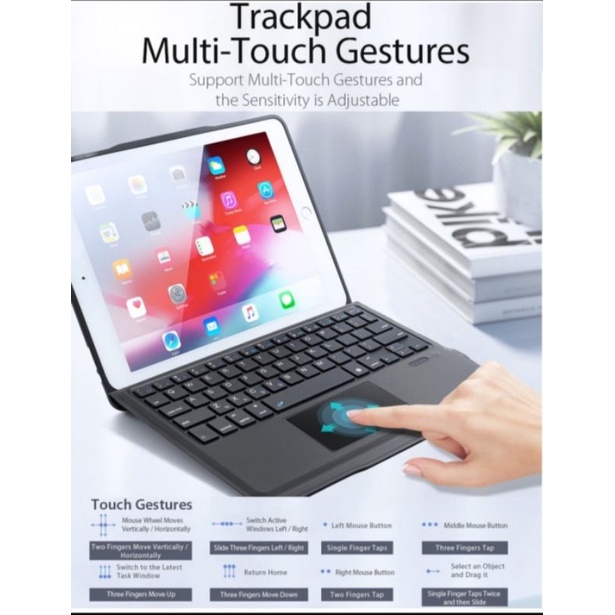 Wireless Keyboard Case iPad 9 2021 8 2020 7 / Air 3 2019 10.5 Inch Dux Ducis Bluetooth Cover