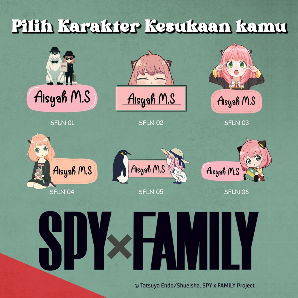 STICKER NAMA ANYA STIKER SPY X FAMILY LABEL NAMA ANAK PESANTREN MURAH LABEL NAMA LUCU LABEL KAOS ANAK LUCU LABEL BAJU STIKER NAMA BAJU ANAK BAJU MUSLIM KAOS MUSLIMAH LABEL NAMA MUSLIM LABEL NAMA ANAK MURAH LABEL NAMA KARAKTER LABEL NAMA ANAK SEKOLAH