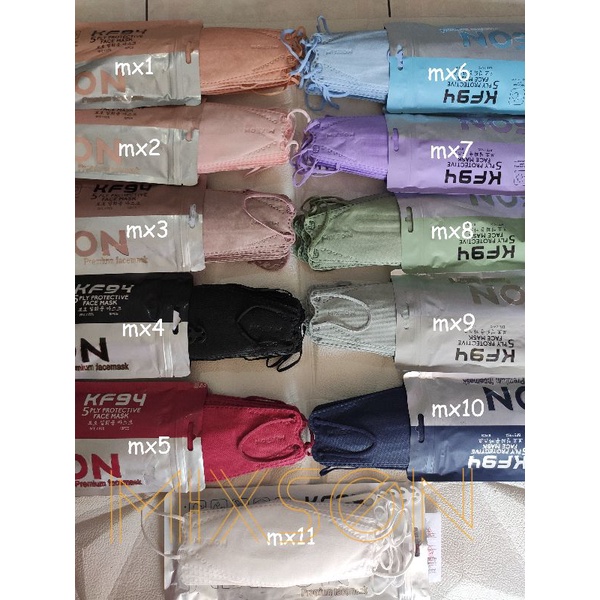 Masker KF94 Mixson 5 ply isi 10 pcs