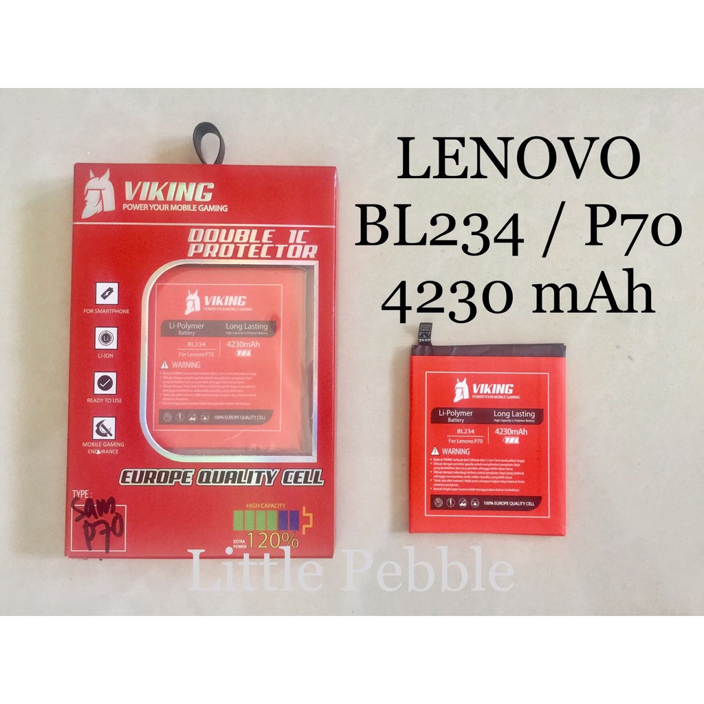 Baterai Viking 4230mAh BL234 BL-234 BL 234 Lenovo P70 Batre DOUBLE POWER