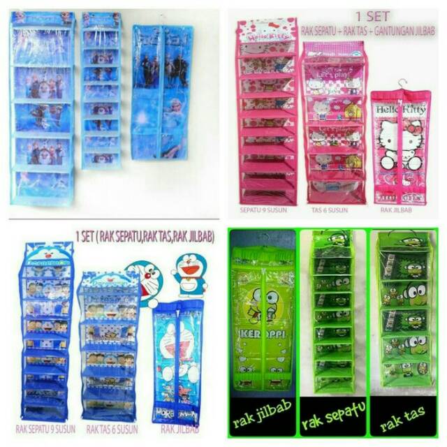 rak sepatu,tas,jilbab 3macam