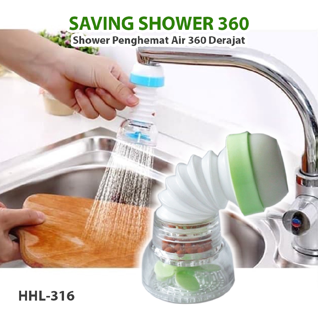 Keran Penghemat Air Anti Percik Faucet Anti Splash Water Saving Shower Head Keran HHL-316