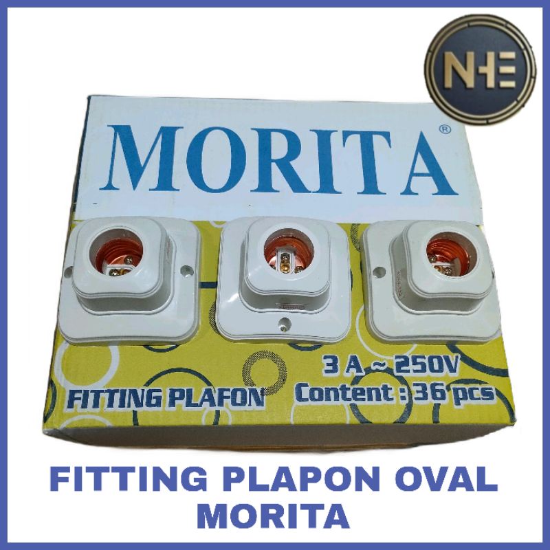 Fitting Plafon Oval Morita - Pitting Plapon Bulat Morita - Fitting Lampu Plapon Minimalis Morita