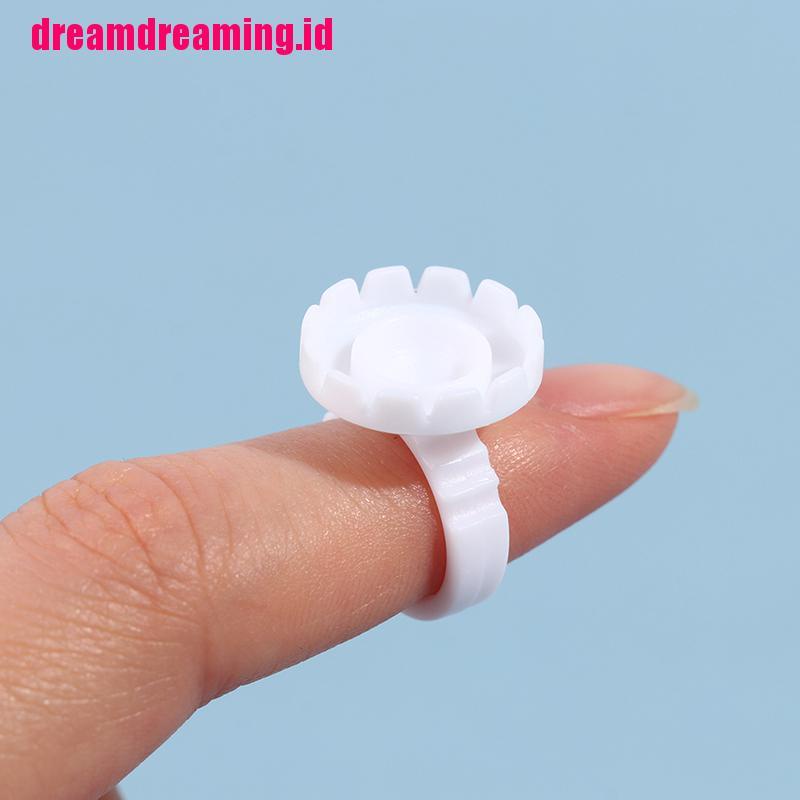 100pcs / set Cincin Extension Bulu Mata Sekali Pakai