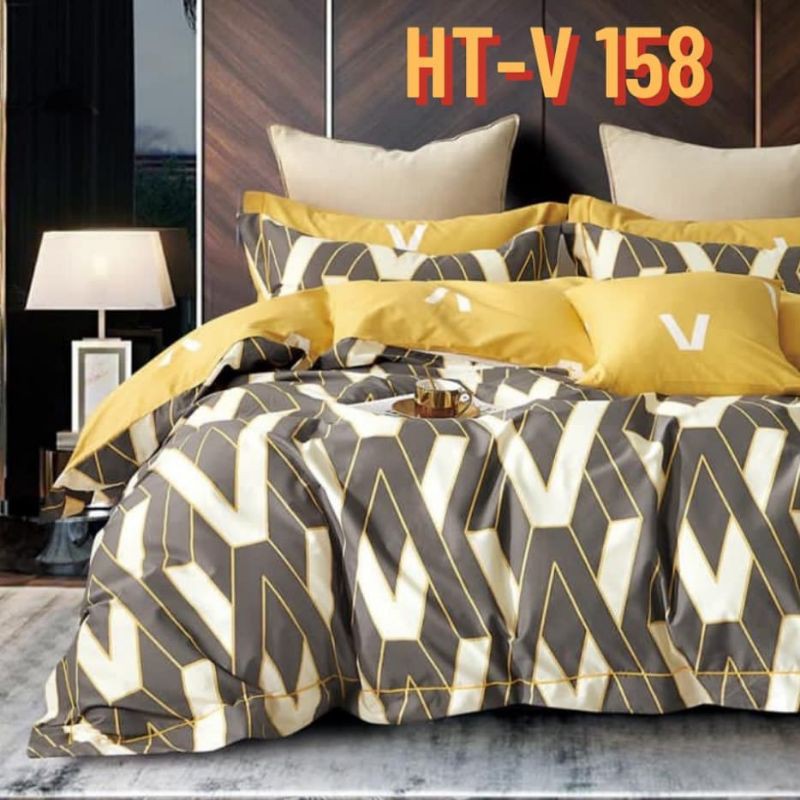 Seprei katun Jepang motif abstrak