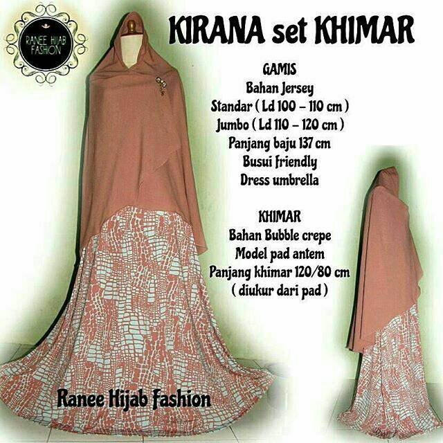 Gamis Kirana set Khimar