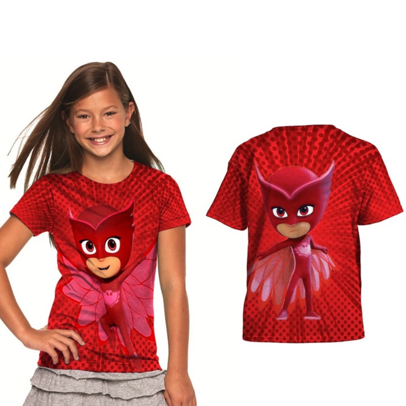 OWLETTE GECHO Baju Anak Perempuan Tangan Panjang Fullprint GRATIS pakai nama