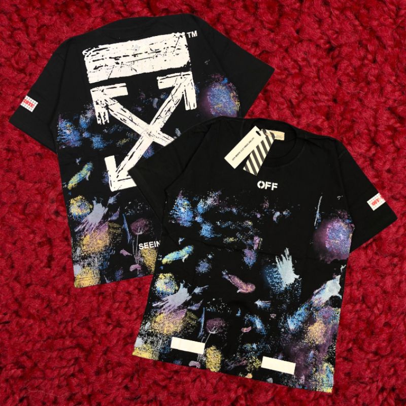 RESTOCK OFF WHITE GALAXY Premium Tee HIGHEST QUALITY