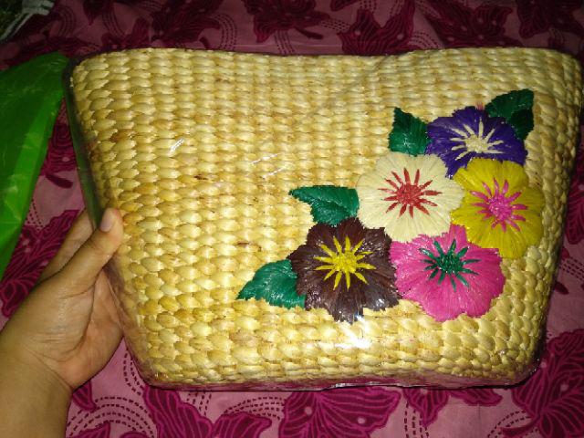 Murah! Cantik! Tas Enceng Gondok Anyam Sulam