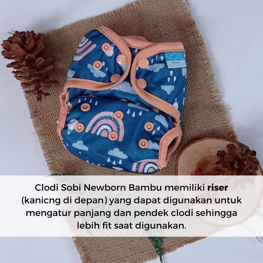 Sobi Newborn Bambu - Popok bayi clodi clody