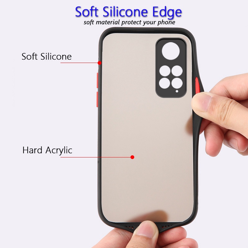 Soft Case Redmi Note 11, Redmi Note 11 Pro / Redmi Note 11 Pro 5G My Choice Aero Color Button Matte