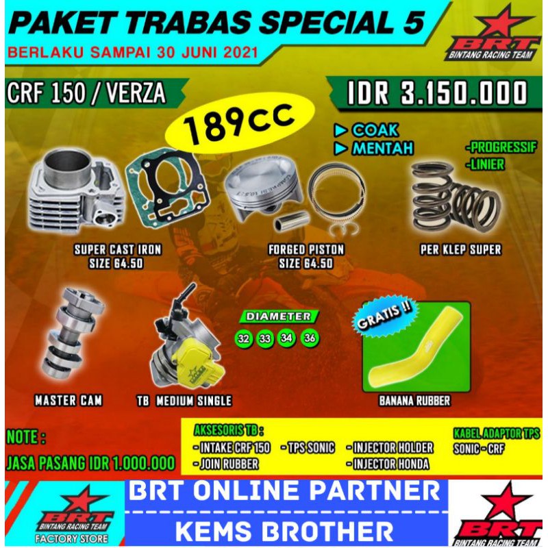 PAKET BRT CRF TRABAS SPECIAL 5