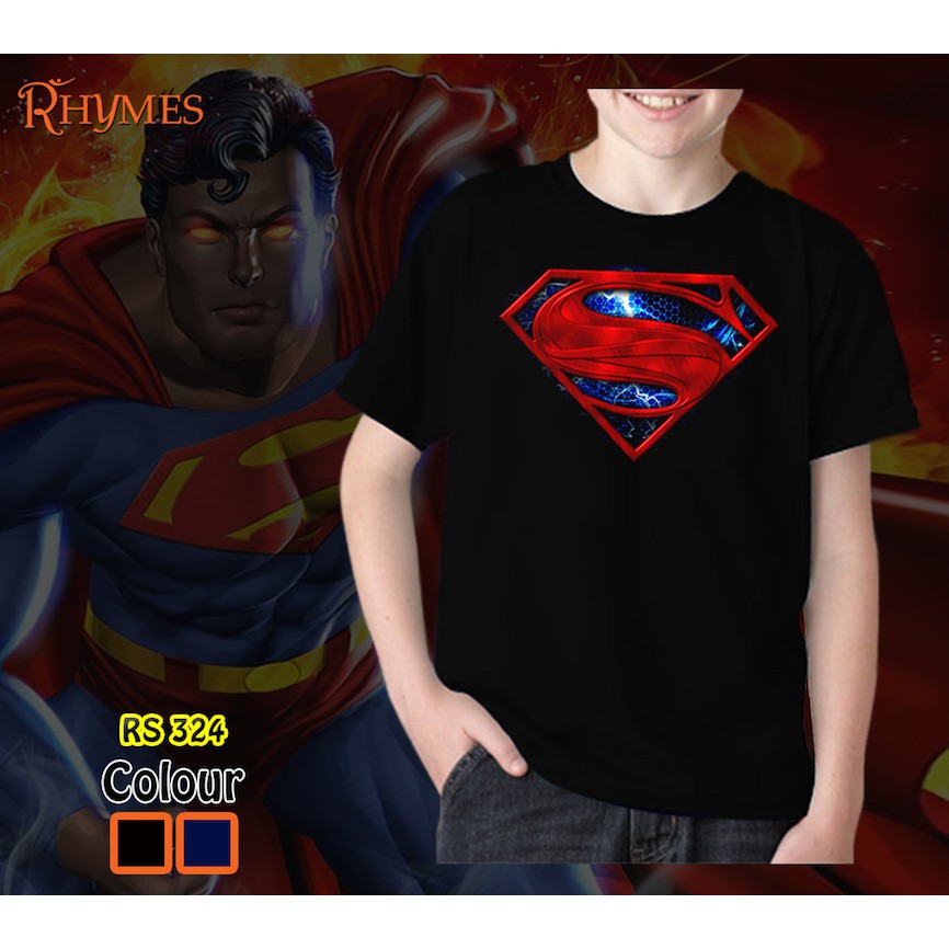  Kaos  Anak  Superman Logo Red Baju  Karakter Superhero Laki 