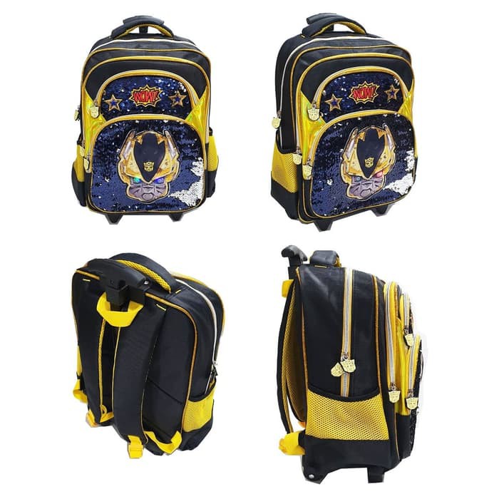 Tas Trolley Anak Perempuan Karakter Lol Unicorn Sequin Usap Ho JR669  Led Mata Lampu Sequin Usap Se