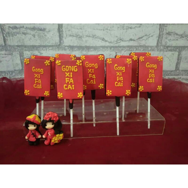 

lolipop kotak cokelat gong xi fa cay/Chinese new year/imlek