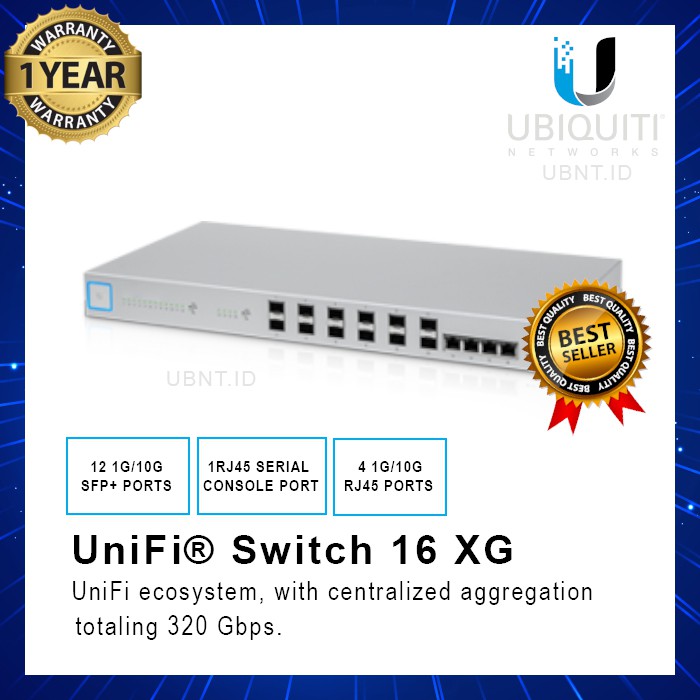 Ubiquiti Unifi SFP Switch 16XG US-16-XG