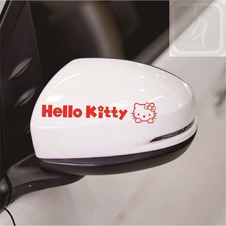 sticker cutting mobil hello kitty stiker spion mobil stiker mobil lucu