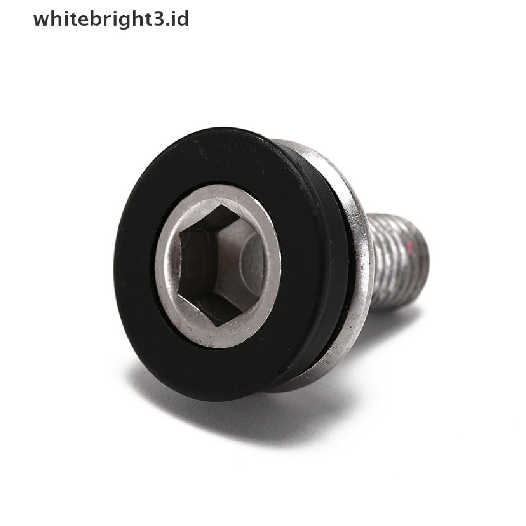 (whitebright3.id) 2pcs Baut crank bottom bracket Sepeda Tanpa Tutup Sekrup m8