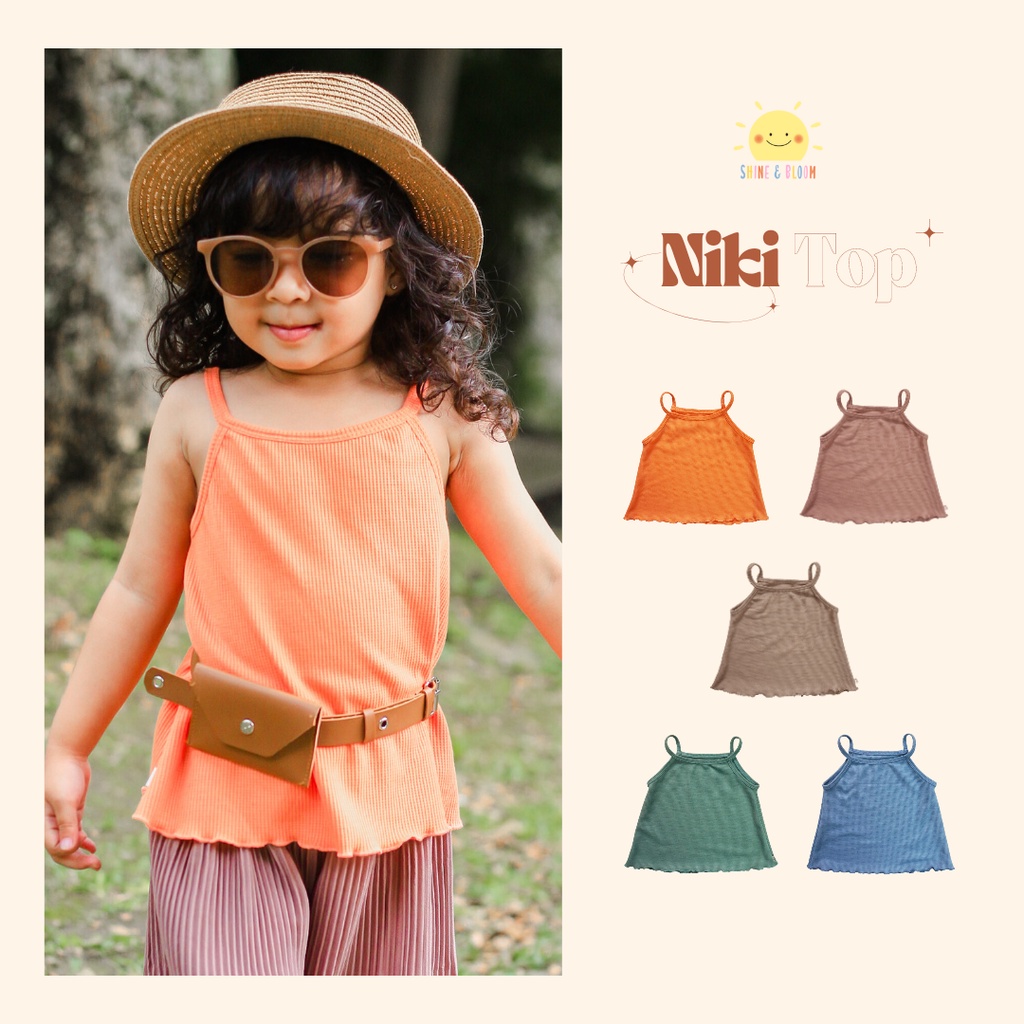 Shine and bloom niki top