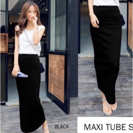 ROK SPAN OFFICE SPAN SKIRT // ROK PANJANG SPAN SCUBA KANTOR MURAH BISA COD