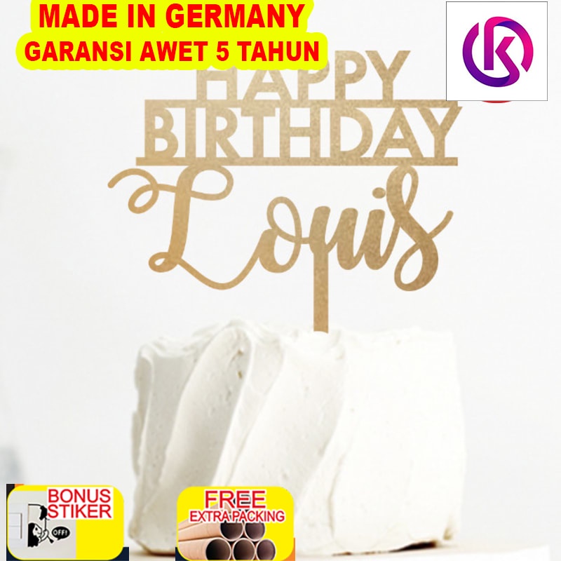 

Murah T 06 / CUSTOM CAKE TOPPER / CAKE TOPPER / HIASAN KUE / TOPPER - 10cm