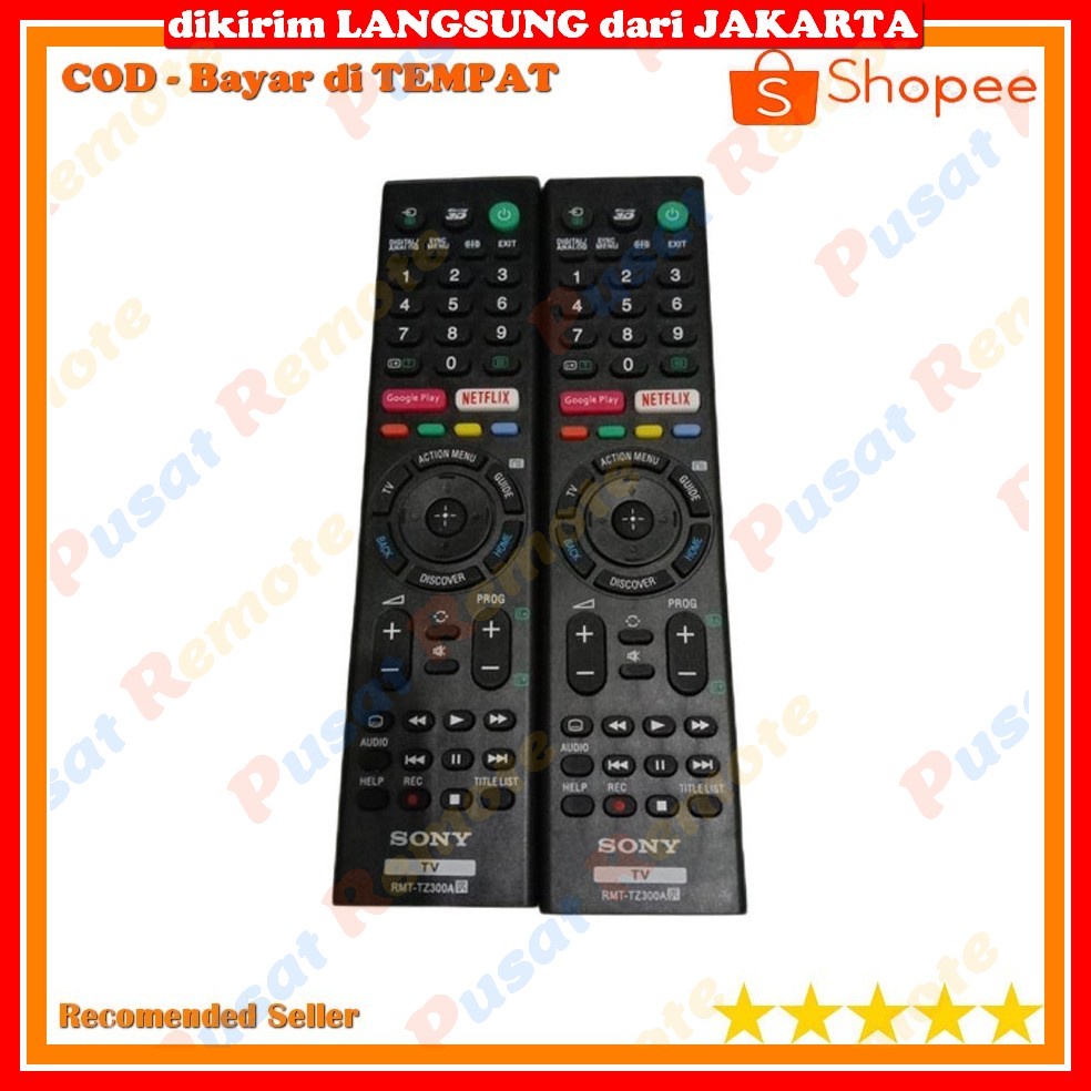 (New) Remot Remote Untuk TV SONY Rmt-Tz300A LCD/LED SMART TV Google Play NETFLIX 100% Ori Original