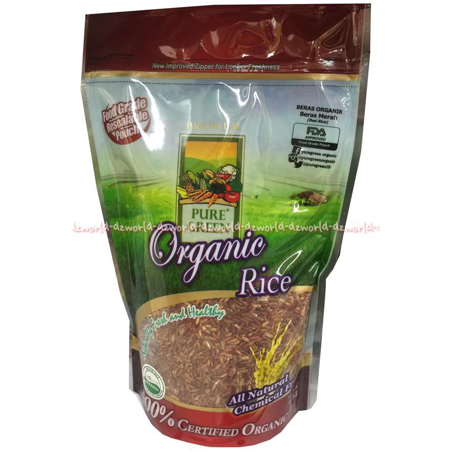 

Terlaris# Pure Green Organik Rice Beras Merah Beras Organik Red Rice 1Kg
