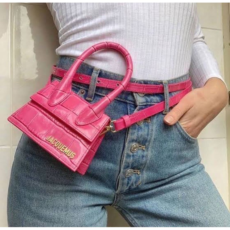 READY STOCK COMPLETE SET WITH BOX HYPE BAG TAS jacquemus le chiquito mini bag