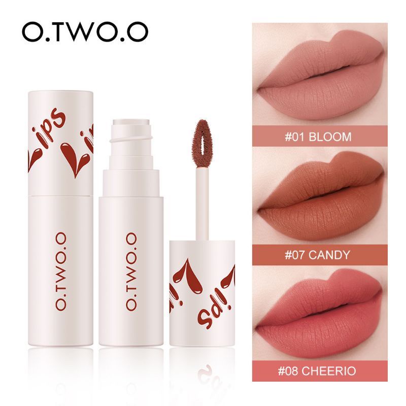 (2 in 1) O.two o Lipcream and blush o.two.o Velvet Matte Lipcream Blush 2in1 BPOM