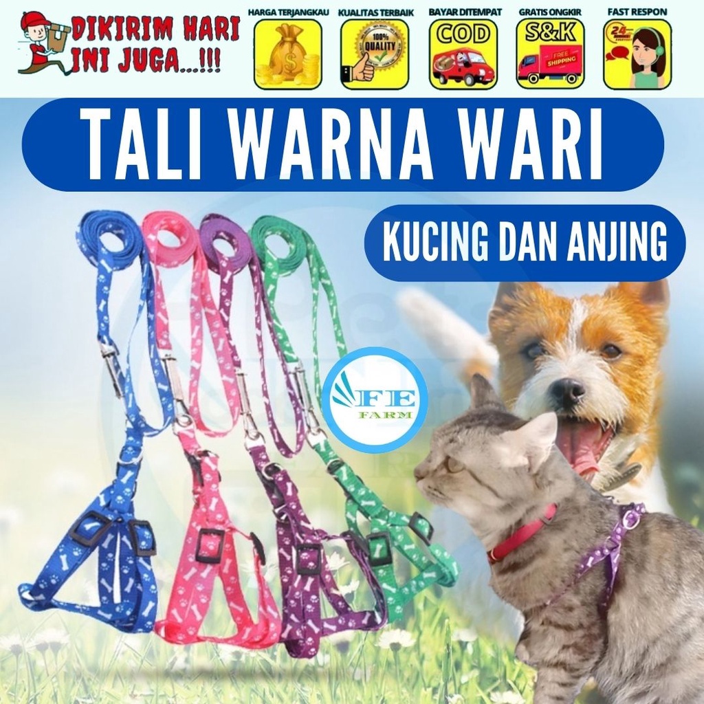 TALI TUNTUN ANJING KUCING TALI Y BAHAN KUAT FEFARM