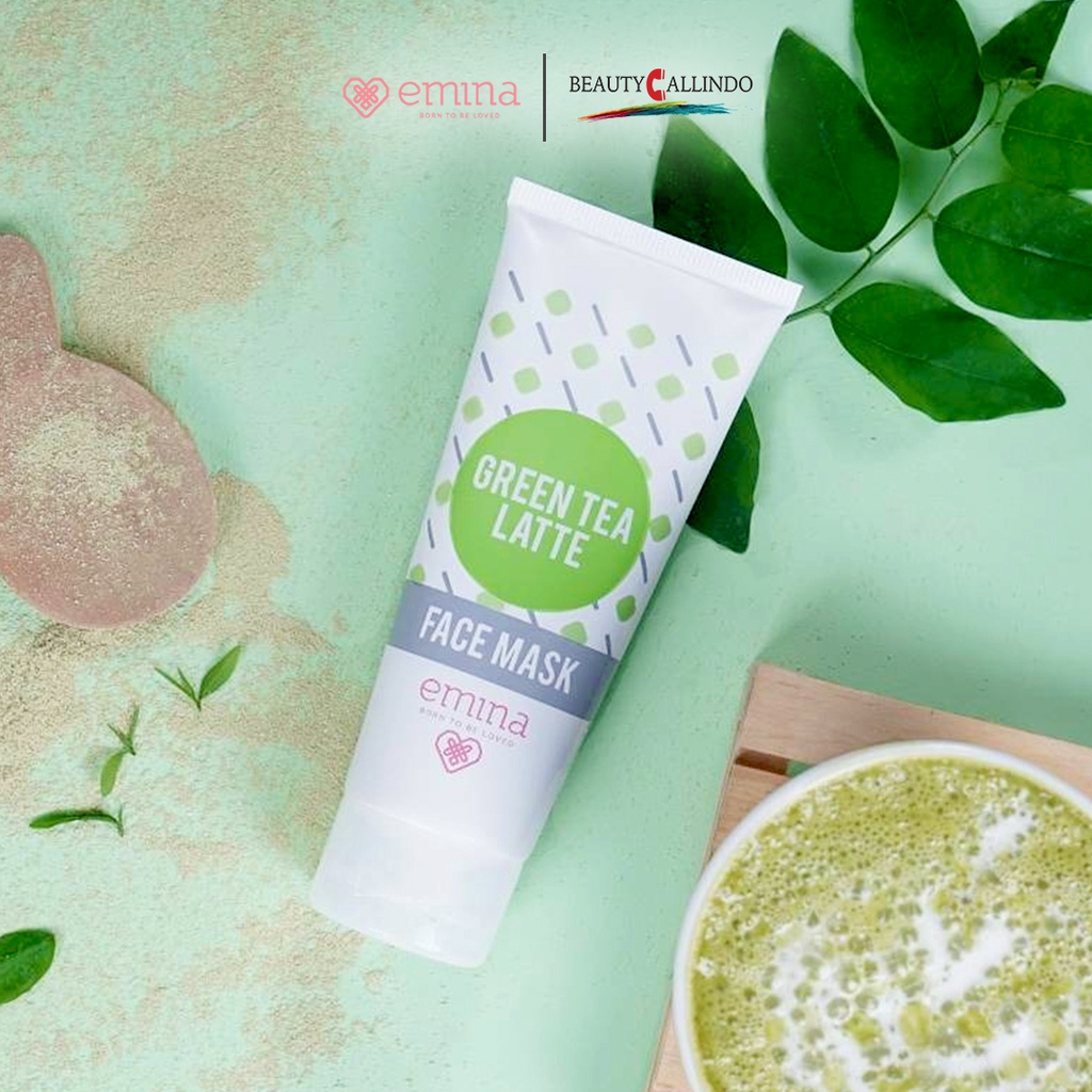 Emina Green Tea Latte Face Mask 60ml | Masker Wajah