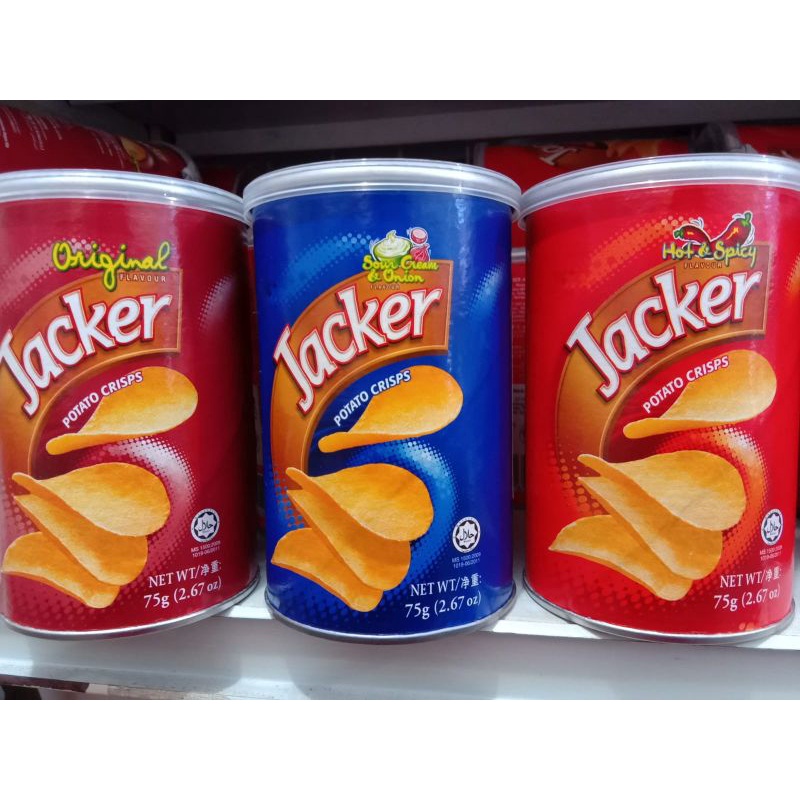 

JACKER POTATO CRISPS 75 GRAM/KERIPIK KENTANG/CEMILAN/MAKANAN RINGAN