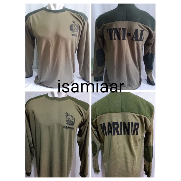 KAOS LENGAN PJG SABLON MARINIR/TNI _AL/KEMPOL