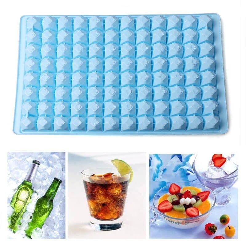 Cetakan es batu Kotak 96 grid ice tray cube puding coklat buah fruits dapur alat masak kitchen mold