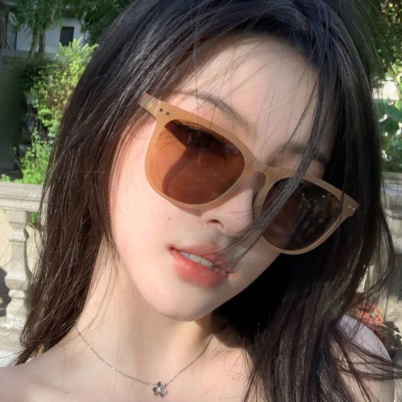 HC Kacamata Hitam Wanita Lipat Korea Fashion 6680 Kaca Mata Gaya Pantai Terbaru Bisa di LIPAT Sunglasses Anti-UV Wanita Pria Import Kacamata Murah-8