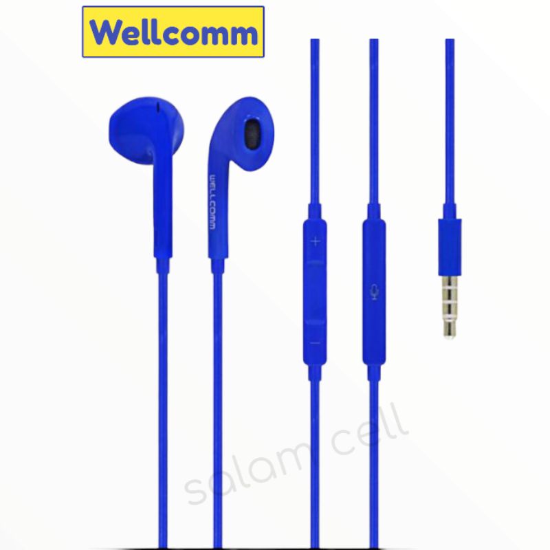 Headset WELLCOMM SP99 Bass Mantap Anti kusut Original Garansi Resmi