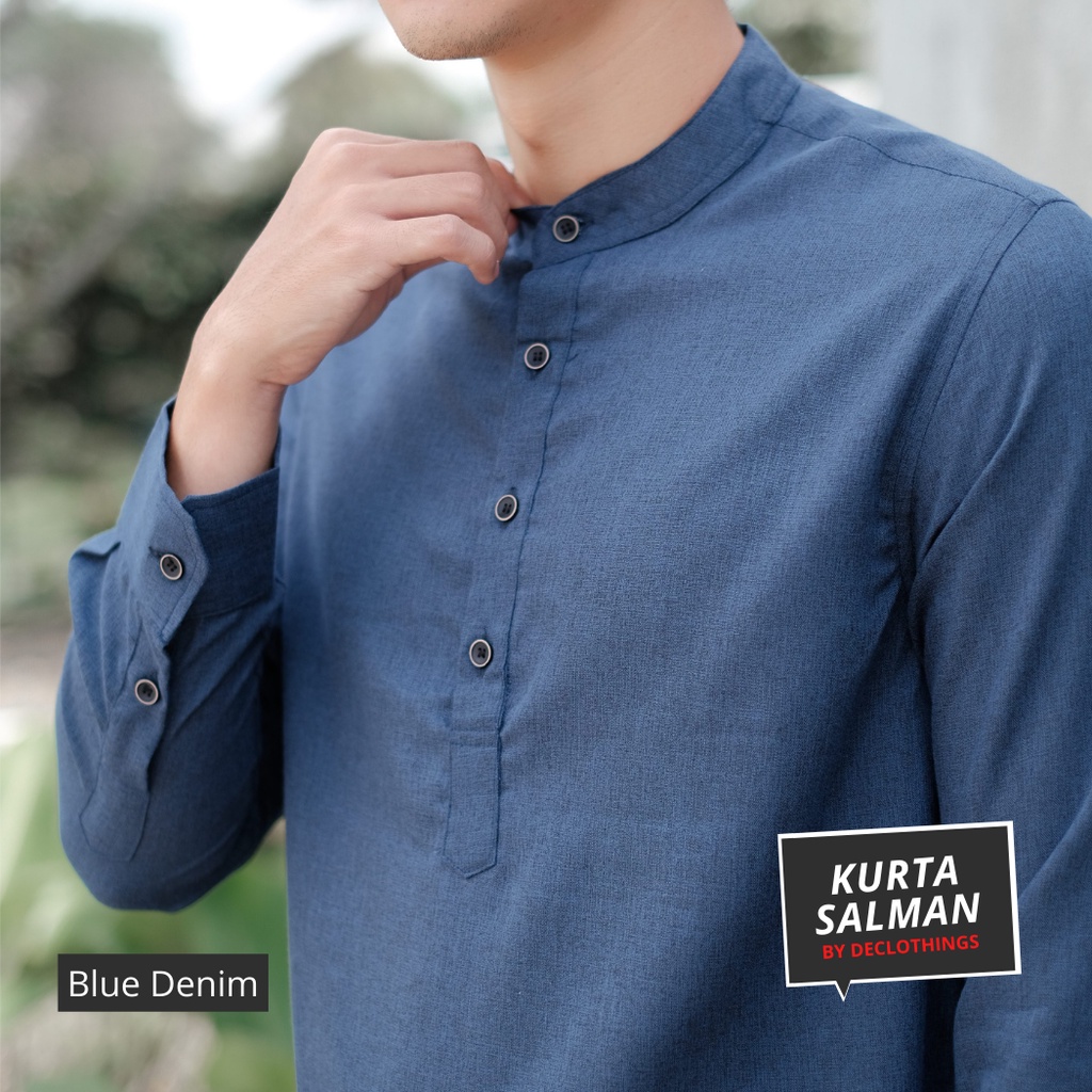 Baju Koko Kurta Dewasa Lengan Panjang Material Catton Adem Serap Keringat